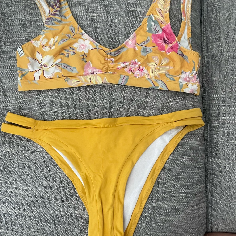 Floral Yellow Bikini Set